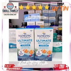 Nordic Naturals Ultimate Omega Junior – Viên uống Omega-3 hỗ trợ phát triển trí não cho bé từ 6 tuổi, dạng viên dễ nuốt, hương dâu thơm ngon