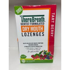 Viên Ngậm Giảm Khô Miệng & Hôi Miệng TheraBreath - Hỗ Trợ Sức Khoẻ Răng Miệng, Bạc Hà Tự Nhiên, 3mg Kẽm