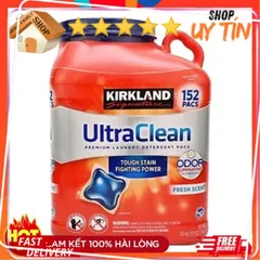 Viên giặt xả quần áo Ultra Clean Kirkland USD 152 viên - Small Family