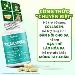 Viên Uống Collagen NuBest Thủy Phân - 90 Viên Hỗ Trợ Làm Đẹp Da, Ngừa Nếp Nhăn, Từ Mỹ, Sản Phẩm Chất Lượng Cao