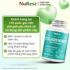 Viên Uống Collagen NuBest Thủy Phân - 90 Viên Hỗ Trợ Làm Đẹp Da, Ngừa Nếp Nhăn, Từ Mỹ, Sản Phẩm Chất Lượng Cao