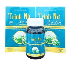 Viên uống Trinh Nữ Hoàng Cung Xạ Đen - Hỗ trợ sức khỏe u xơ tử cung và tuyến tiền liệt - Lọ 50 viên thiên nhiên an toàn
