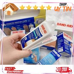 Băng cá nhân Band-Aid Brand - Hộp 188 miếng, băng dán chống thấm nước và vải linh hoạt cho gia đình, bảo vệ vết thương hiệu quả