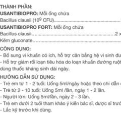 Men Vi Sinh Usantibiopro - Hỗ Trợ Tiêu Hóa, Giảm Đầy Hơi và Khó Tiêu, Tăng Cường Hấp Thu Dinh Dưỡng Cho Người Lớn - Mediphar USA