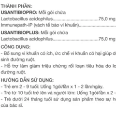 Men Vi Sinh Usantibiopro - Hỗ Trợ Tiêu Hóa, Giảm Đầy Hơi và Khó Tiêu, Tăng Cường Hấp Thu Dinh Dưỡng Cho Người Lớn - Mediphar USA