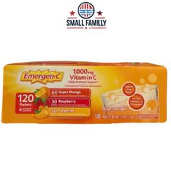 Bột Sủi Emergen-C Vitamin C 1000mg - Tăng Cường Hệ Miễn Dịch và Năng Lượng - Sản Phẩm Vitamin Tổng Hợp Mỹ