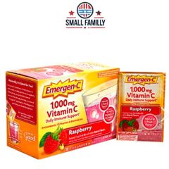 Bột Sủi Emergen-C Vitamin C 1000mg - Tăng Cường Hệ Miễn Dịch và Năng Lượng - Sản Phẩm Vitamin Tổng Hợp Mỹ