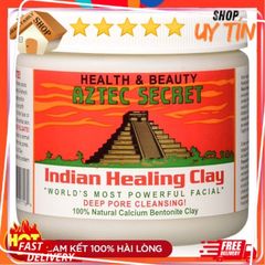 Mặt Nạ Đất Sét Núi Lửa Bentonit Aztec Secret - Giảm Mụn, Thải Độc Da, Dưỡng Sáng Da, 454g - Hàng Mỹ