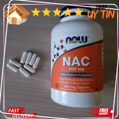 Viên Giải Độc Gan N-Acetyl-Cysteine 600mg-1000mg - Tăng Cường Chức Năng Gan, Hỗ Trợ Kháng Oxy Hóa, Chính Hãng Mỹ