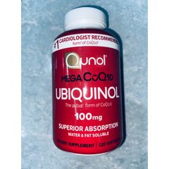 [HD 08/27] Viên phòng đột quy. tim mạch Qunol Mega CoQ10 Ubiquinol 100mg 120v - Small Family