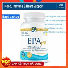 Viên uống bổ sung omega 3, EPA hỗ trợ tim mạch, tăng sức đề kháng Nordic Naturals 389692
