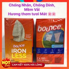 Giấy thơm quần áo Bounce Mỹ - Giảm nhăn, khử mùi, hương tươi mát, đa năng dùng cho máy sấy và bảo quản quần áo tuyệt vời.