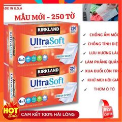 Giấy Thơm Kirkland Ultra Soft - Chống Ẩm, Khử Mùi, Làm Thơm Quần Áo Hàng Nhập Khẩu Mỹ - Công Dụng Đa Năng cho Gia Đình