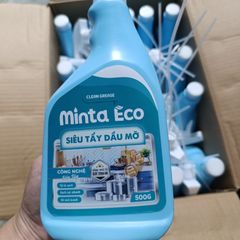 Siêu Tẩy Dầu Mỡ Minta Eco 500g - Tẩy Sạch Vết Bẩn Cứng Đầu, Khử Mùi, Diệt Khuẩn An Toàn Cho Da Tay, Hóa Chất Thiên Nhiên