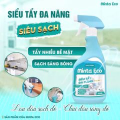 Nước Siêu Tẩy Đa Năng Minta Eco 450g - Công Nghệ Nano An Toàn, Tẩy Sạch Nhanh Chóng Nhiều Bề Mặt Trong Nhà, Thân Thiện Với Da Tay