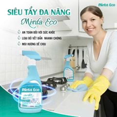 Nước Siêu Tẩy Đa Năng Minta Eco 450g - Công Nghệ Nano An Toàn, Tẩy Sạch Nhanh Chóng Nhiều Bề Mặt Trong Nhà, Thân Thiện Với Da Tay