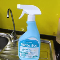 Nước Siêu Tẩy Đa Năng Minta Eco 450g - Công Nghệ Nano An Toàn, Tẩy Sạch Nhanh Chóng Nhiều Bề Mặt Trong Nhà, Thân Thiện Với Da Tay