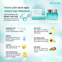 Kem Dưỡng Trắng Chống Nắng Minta White Day Premium 50g - Dưỡng Sáng Da, Ức Chế Melanin, Cấp Ẩm, SPF30+ Bảo Vệ UVA/UVB