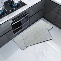 Bộ Thảm Đôi Silver Cao Cấp - 1 Thảm Nhỏ 50x80cm và 1 Thảm Dài 50x120cm Chống Trượt, Siêu Thấm Cho Phòng Tắm và Bếp