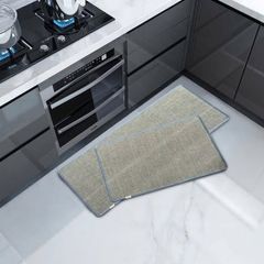 Bộ Thảm Đôi Silver Cao Cấp - 1 Thảm Nhỏ 50x80cm và 1 Thảm Dài 50x120cm Chống Trượt, Siêu Thấm Cho Phòng Tắm và Bếp