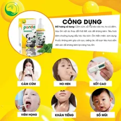 Tinh Dầu Húng Chanh Panda Thanh Mộc Hương 30ml - Giảm Ho, Sổ Mũi, Tăng Đề Kháng Cho Bé, Hỗ Trợ Miễn Dịch Tự Nhiên