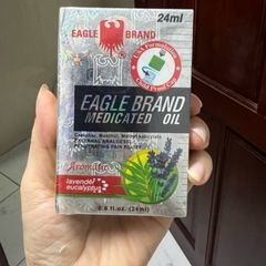 Dầu Gió Trắng Mỹ Eagle Brand 24ml - Giảm Đau, Thư Giãn và Giữ Ấm Cơ Thể, Sản Phẩm Chất Lượng Từ Singapore