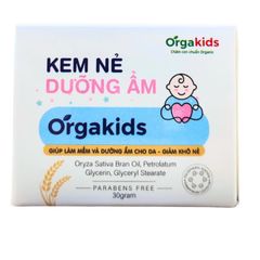 Kem Nẻ Orgakids 30g - Dưỡng ẩm và làm mềm da cho bé, giảm khô nẻ, an toàn và hiệu quả trong mùa đông