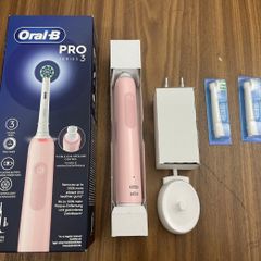 Bàn Chải Đánh Răng Điện Oral-B Pro Series 3 Màu Hồng - Kèm 2 Đầu Bàn Chải, Công Nghệ Làm Sạch Ưu Việt, Bảo Vệ Nướu, Thích Hợp Mọi Nhu Cầu