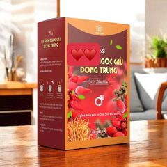 ( MUA 2 TẶNG 1) Trà Thảo Mộc Đông Trùng Hạ Thảo Mộc Tâm - Hỗ Trợ Bổ Thận, Tăng Sức Bền & Cường Độ, Phù Hợp Nam Giới, Trà Giải Khát Tự Nhiên