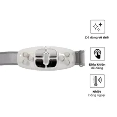Đai Massage Bụng BUHEUNG MK-340 - Thiết bị Massage Trị Liệu Hồng Ngoại EMS, Giúp Giảm Đau Bụng Kinh và Đau Lưng