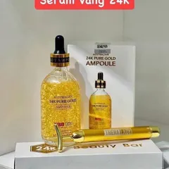 (Tặng kèm Thanh lăn) Serum vàng  24k Pure Gold Ampoule 100ml Úc