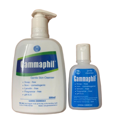 Sữa Rửa Mặt GAMMAPHIL 500ml - Chăm Sóc Da Nhạy Cảm, Da Nhờn, Da Khô - Giảm Rôm Sảy, Ngứa Da, Dành Cho Trẻ Em và Người Lớn