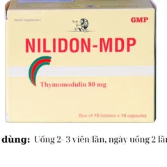 Nilidon-MDP Bổ sung Thymomodulin Tăng Cường Sức Đề Kháng - Thực Phẩm Chức Năng Hỗ Trợ Miễn Dịch 100 Viên Nang