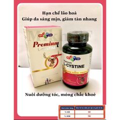 Viên uống Premium L-Cystine 120 viên - Giúp trắng sáng da, mờ thâm nám và bảo vệ sức khỏe làn da hiệu quả.