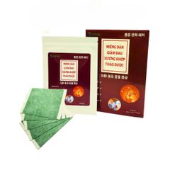 Miếng Dán Giảm Đau Xương Khớp Hàn Quốc - Hộp 10 Miếng Thảo Dược, Giảm Đau Cơ, Viêm Khớp, Thư Giãn Toàn Thân
