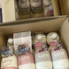 Cặp Dầu Gội Xả Latte Kracie Nội Địa Nhật 400ml - Chăm Sóc Tóc Chất Lượng, Phục Hồi Tóc Hư Tổn, Dưỡng Ẩm Mềm Mượt