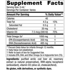Siro DHA Baby Nordic 60ml - Bổ sung Omega-3, DHA và Vitamin D cho trẻ - Hỗ trợ phát triển trí não và thị giác cho bé từ 3 tháng đến 5 tuổi