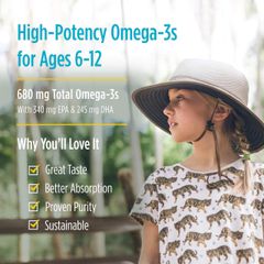 Viên uống Omega 3 Nordic Naturals Ultimate Omega Junior, Bổ sung hỗ trợ phát triển trí não cho trẻ từ 6 tuổi, Dạng viên nhai thơm ngon