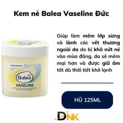Kem Dưỡng Ẩm Balea Vaseline 125ml - Hàng Nội Địa Đức, Giúp Làm Mềm Da Khô Nẻ, Không Hương Liệu, An Toàn Cho Da Nhạy Cảm
