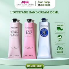 Kem Dưỡng Da Tay L'Occitane En Provence 150ml - Bộ sản phẩm dưỡng ẩm tự nhiên với hương hoa anh đào dịu nhẹ, nâng niu đôi tay bạn