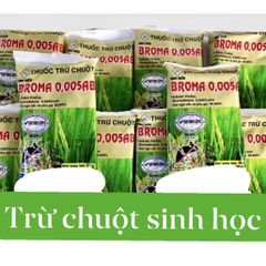 100 Gói Thóc Chuột Sinh Học Broma Trộn Sẵn 50g – Diệt Chuột An Toàn, Hiệu Quả, Dùng Để Kiểm Soát Chuột Tại Nhà