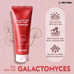 Sữa Rửa Mặt Galactomyces First Deep Cleansing Foam Prettyskin 150ml - Làm Sạch Da Sâu, Cấp Ẩm và Làm Sáng Da Tay Nghe Mềm Mại