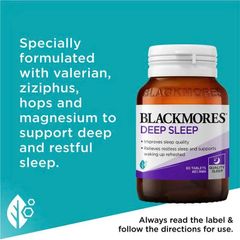 Viên Uống Cải Thiện Giấc Ngủ Blackmores Deep Sleep 30 Viên - Hỗ Trợ Ngủ Ngon, Giải Quyết Căng Thẳng và Lo Âu