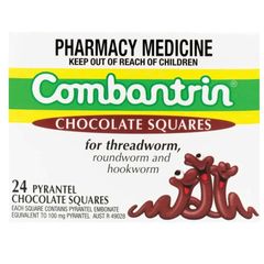 Kẹo Socola Tẩy Giun Combantrin 24 Viên - Hỗ Trợ Sức Khỏe Đường Ruột Cho Trẻ Em, Hương Vị Ngon Miệng, Xuất Xứ Úc