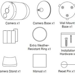 Camera WiFi Kami không dây ngoài trời - Giám sát an toàn 1080P HD, pin sạc tiện lợi, chống nước IP65, điều khiển qua ứng dụng Kami Home.