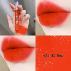 Son Kem Lì MELLY Dưỡng Ẩm, Giữ Màu 12 Giờ - Không Chì, Chất Son Velvet Đẹp, An Toàn Cho Mẹ Bầu, Màu Đỏ Ngói, Cam Thạch