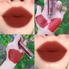 Son Kem Lì Melly Đỏ Cháy - Son Dưỡng Thiên Nhiên Siêu Mịn, An Toàn Cho Mẹ Bầu & Mẹ Bỉm, Giữ Ẩm Lâu Trôi, Không Chì