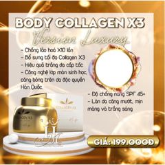Kem Body Collagen X3 Luxury Đông Anh Chính Hãng - Dưỡng Da Trắng Sáng Mịn Màng