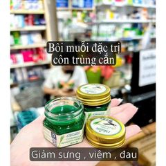 Cao Thoa Muỗi Đốt Green Herb Balm - Thuốc Chống Ngứa, Giảm Sưng, Dành Cho Người Lớn và Trẻ Em, Chiết Xuất Thảo Dược An Toàn