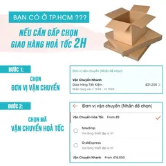 100 Hộp Carton 10*10*8 3 lớp Cứng Cáp Hoàn Về Không Bị Móp